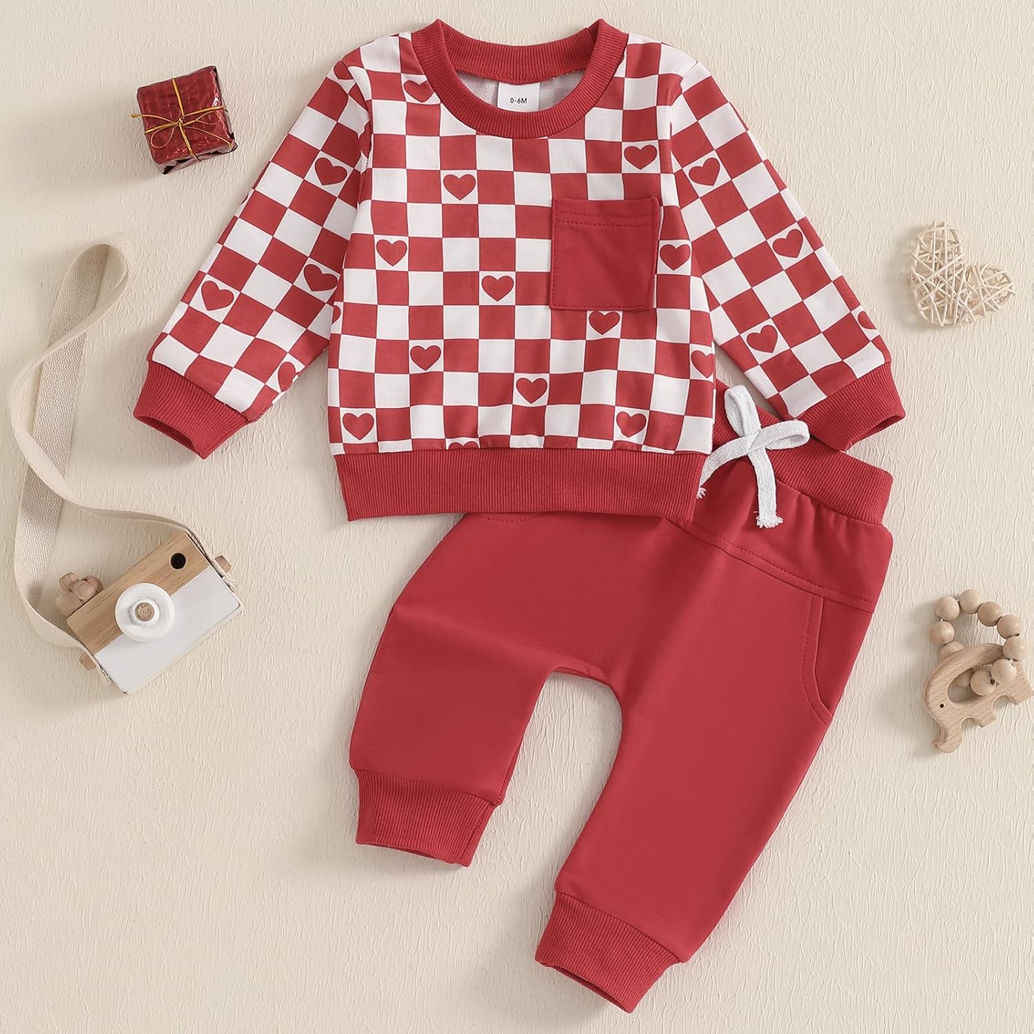 Valentines Heart Baby Boy Outfit