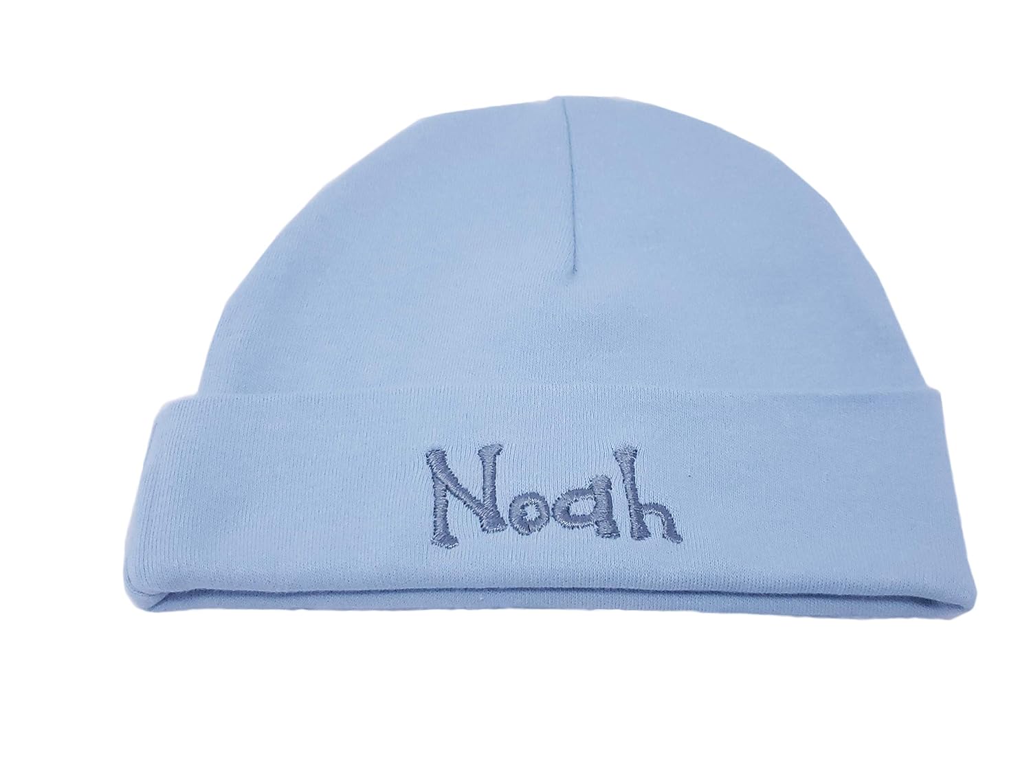 New Baby Boy Embroidery Beanie Hat with Royal Thread Coming Home Outfit