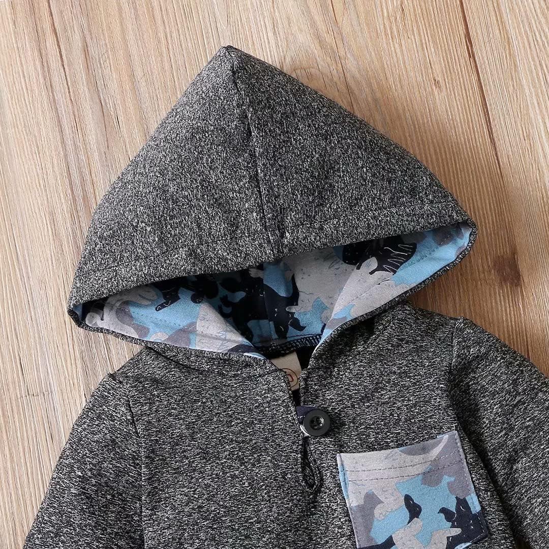 Stylish Tepuce Baby Boy Fall Winter Outfit with Extra Pocket and Camouflage Design