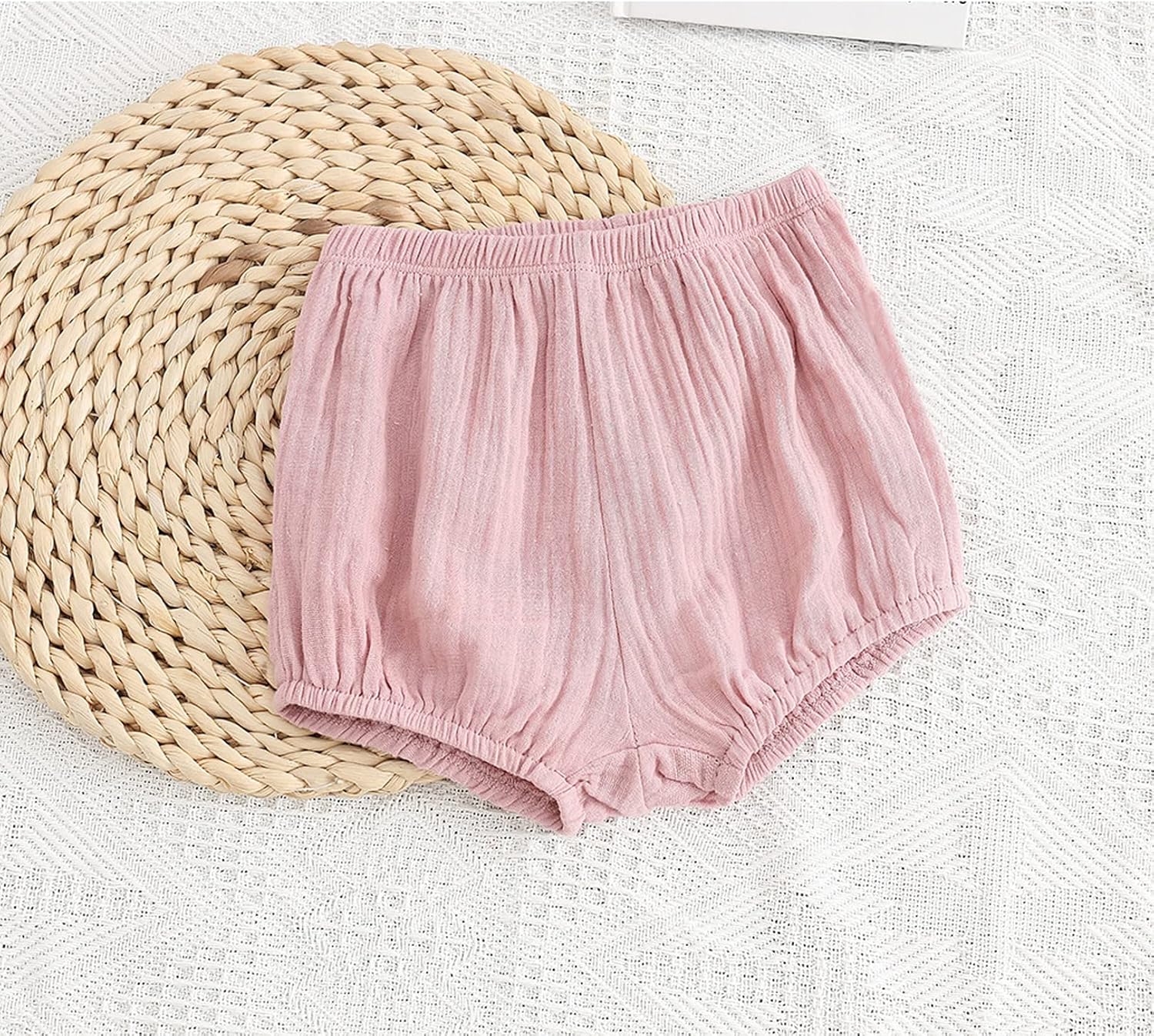 EISHOW Child 3-Piece Cotton Linen Bloomers DiaperCover Underwear