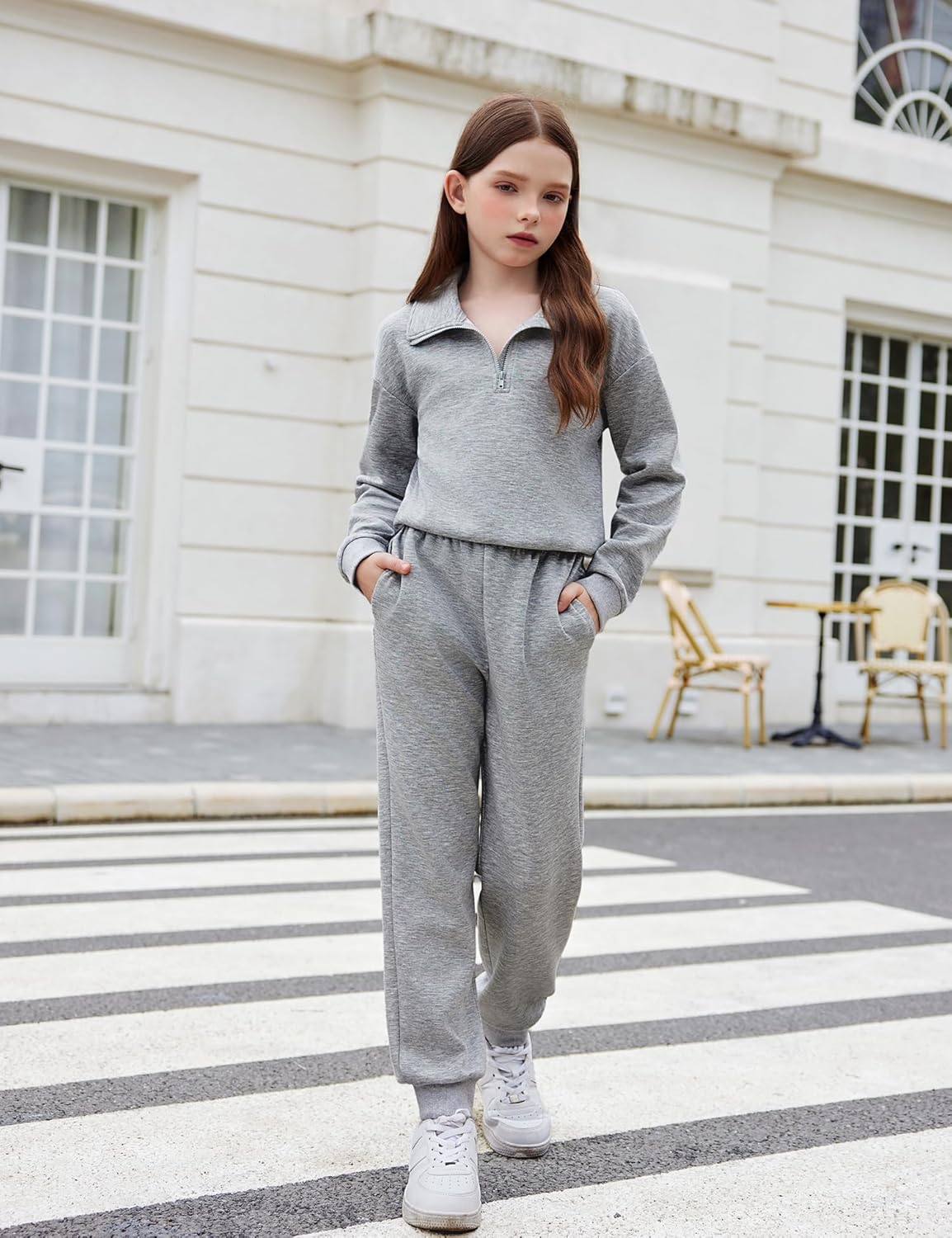 Arshiner Girls 2-Piece Tracksuit Set - Premium