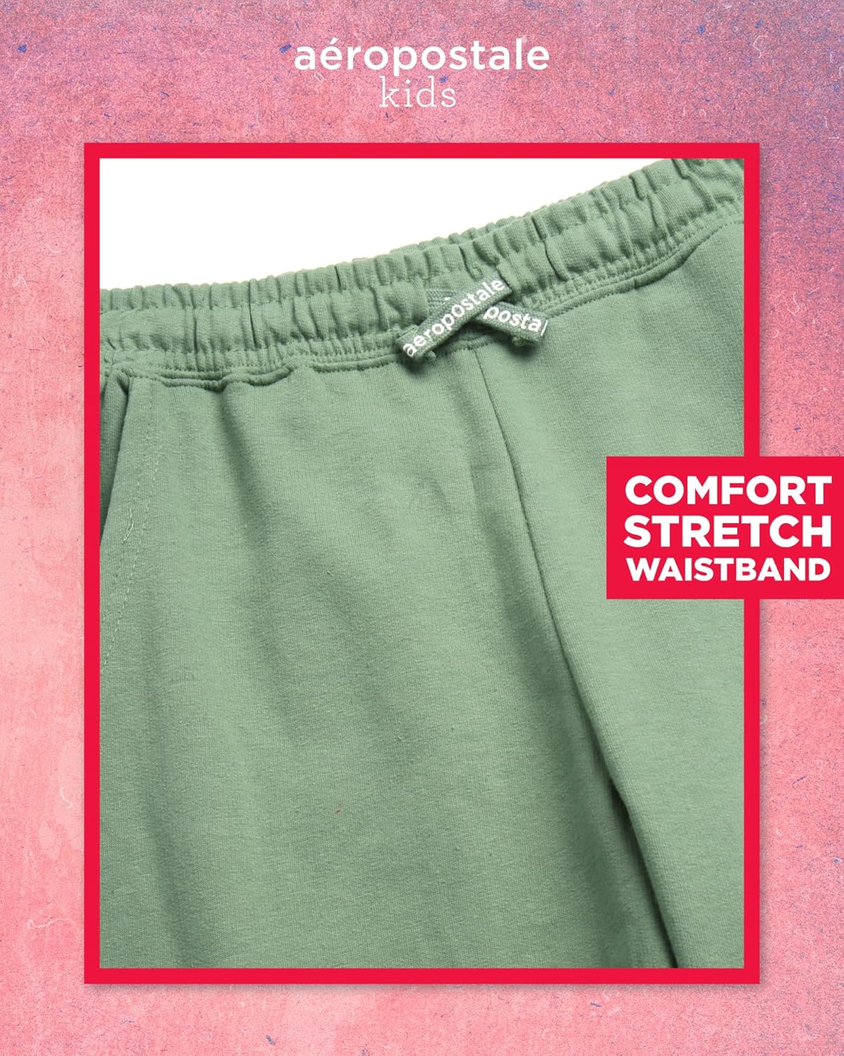 AEROPOSTALE Girls Fleece Cargo Joggers Premium Active Pants for Daily Wear