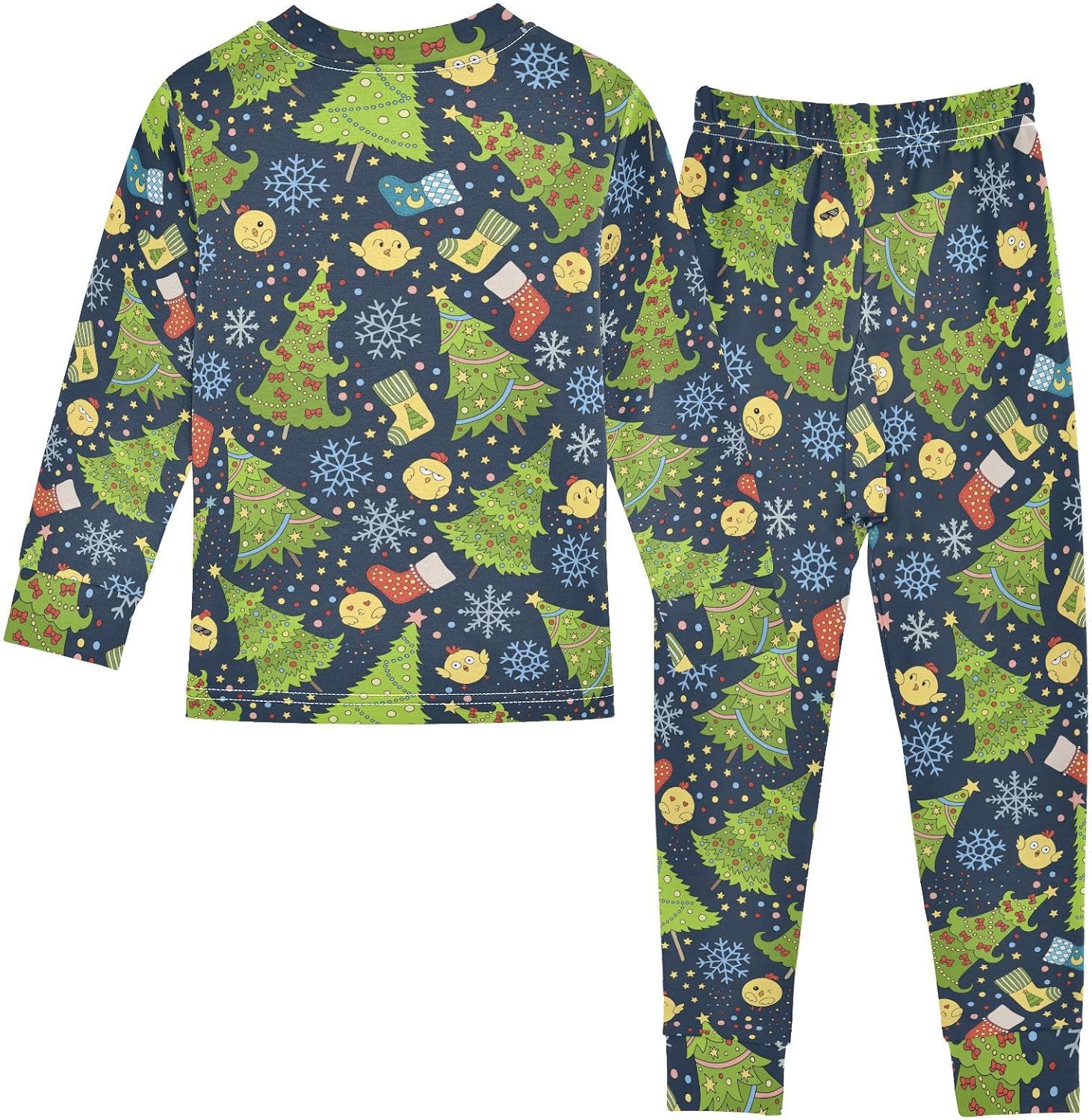 WIFIU Pajama Sets - 2-Piece Long Sleeve Top Pants