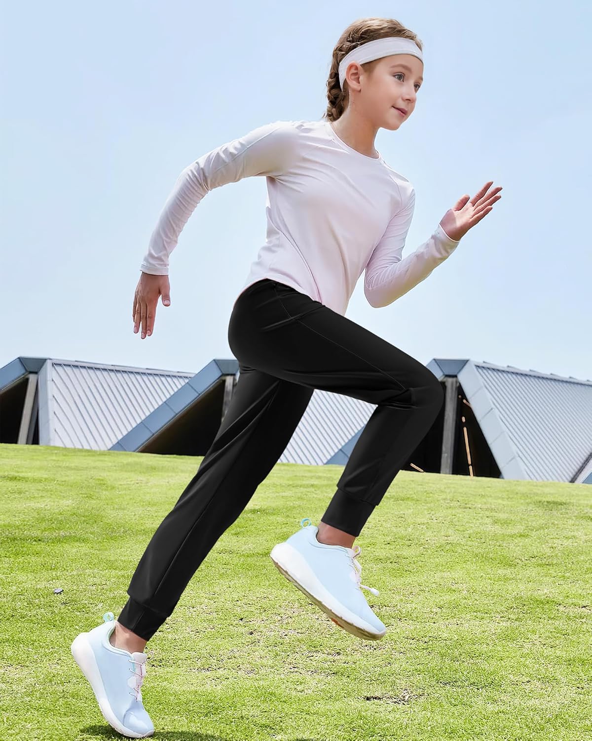 HASMES Girls Joggers Comfortable Durable - Ages 6-14