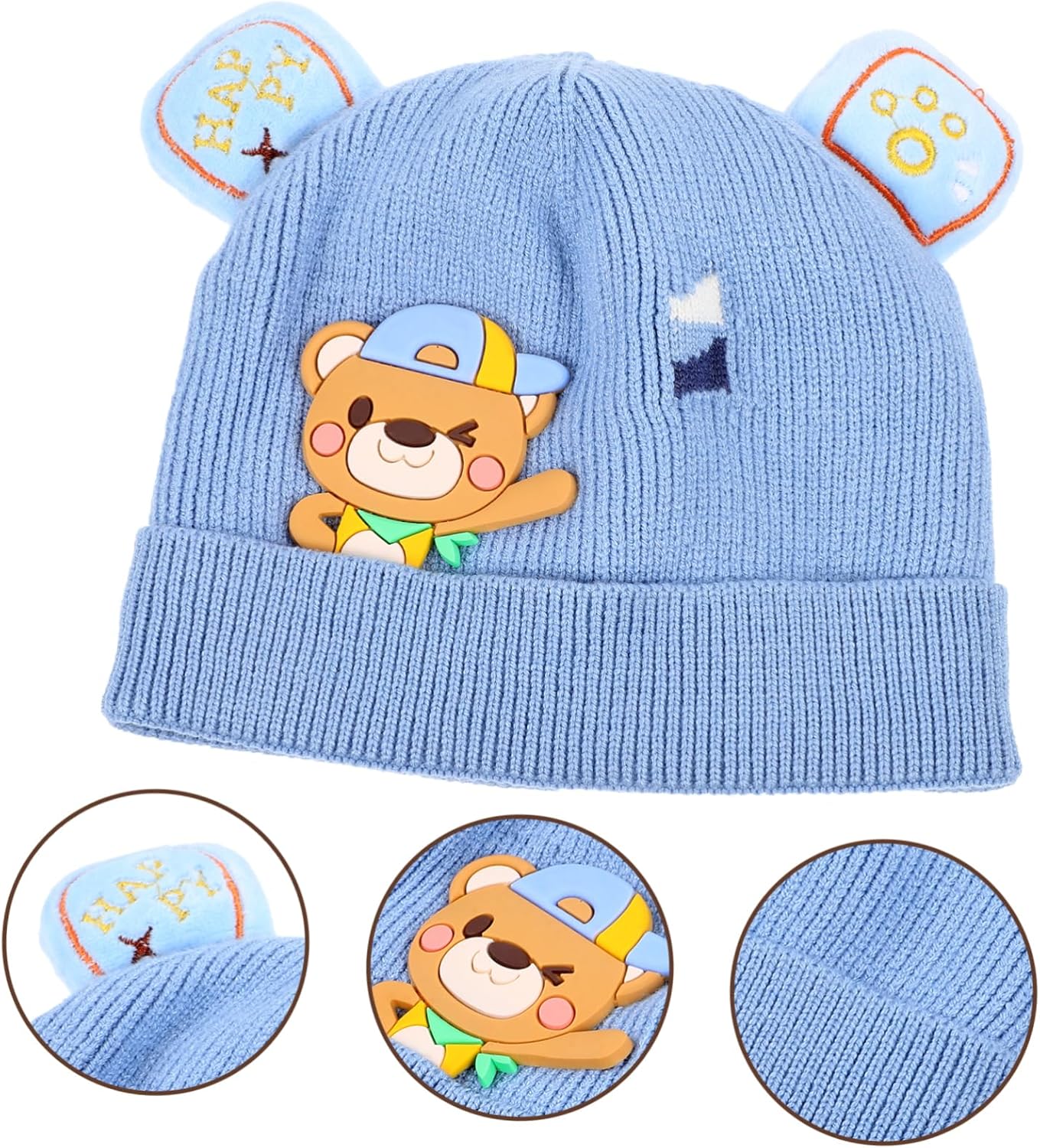 SHOWERORO Unisex Knitted Baby Beanie Hat - Soft and Warm