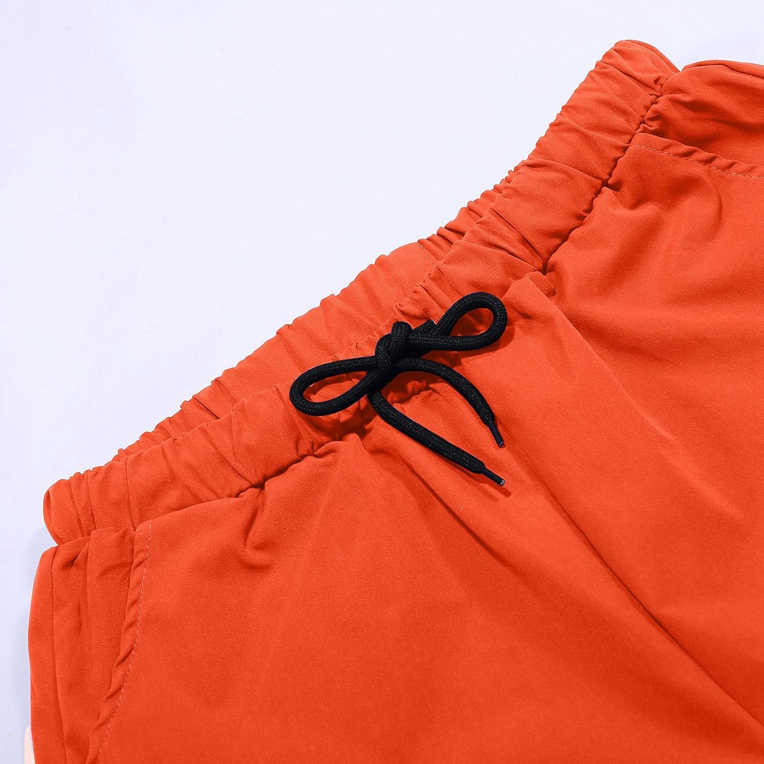 Kids Girls Cargo Pants Elastic Waist with Functional Pockets
