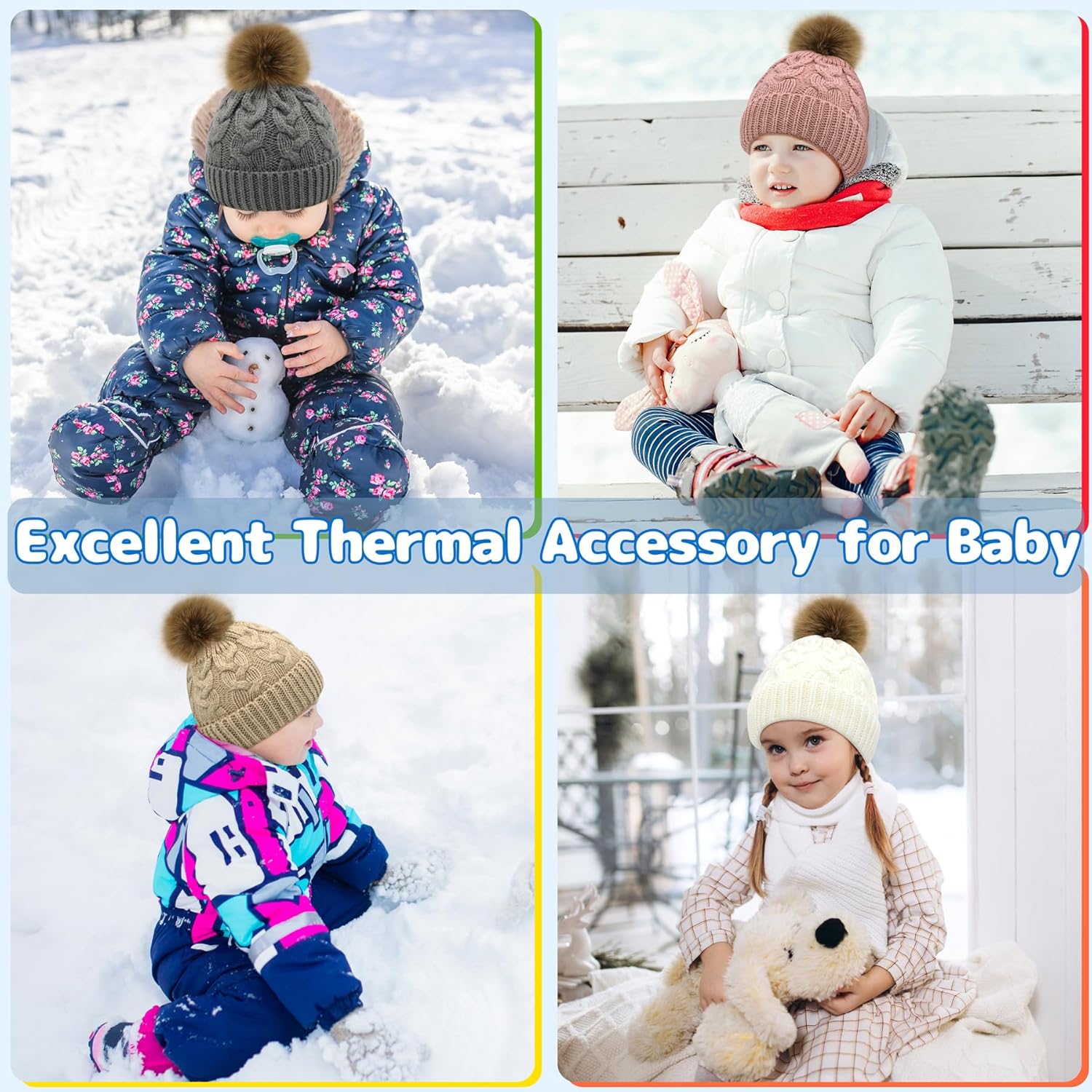 Olreco Toddler Winter Hats Soft Warm