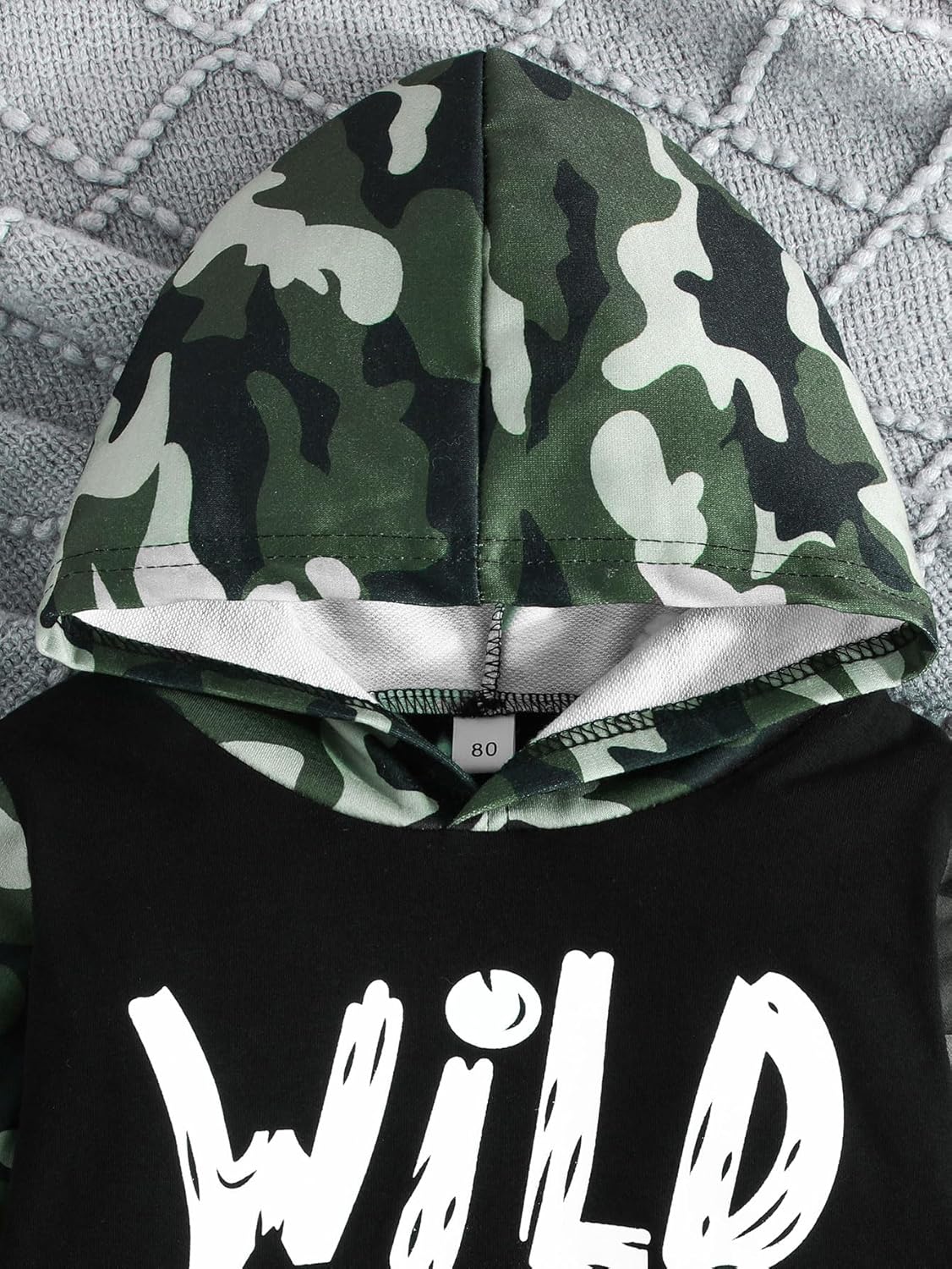 Toddler Baby Boy Fall Winter Tie-dye Hoodie Set