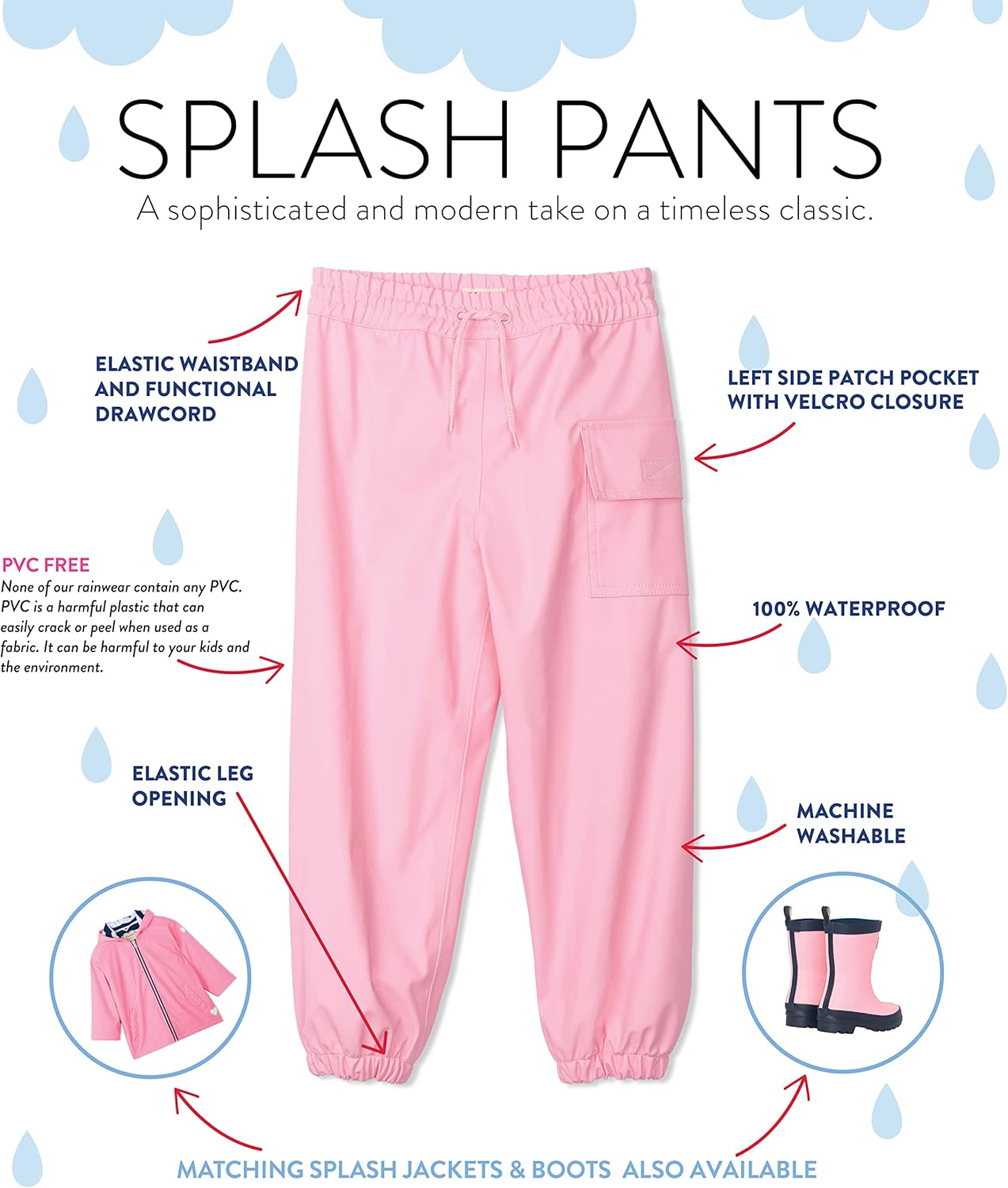 Hatley Kids Waterproof Rain Pants