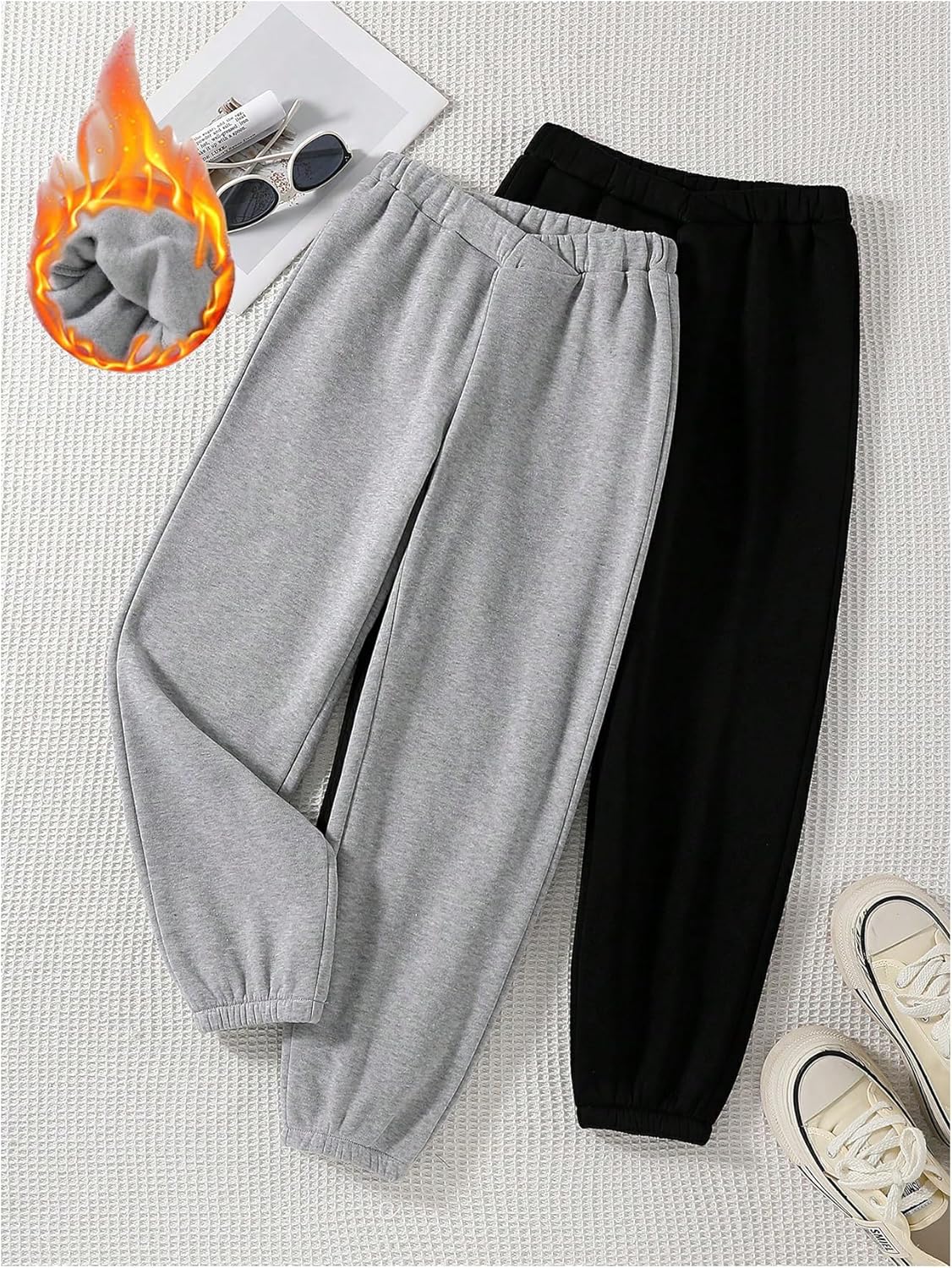 Soly Hux Girls Elastic Waist Sweatpants 2 Piece Set 1