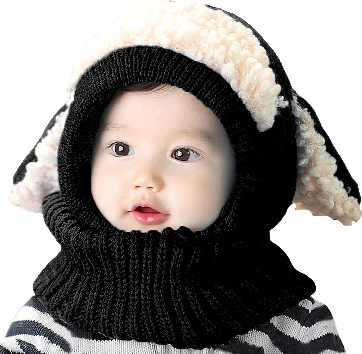 Adorable Cute Baby Boy-Girl Pet Pupils Entangled Knit Cap