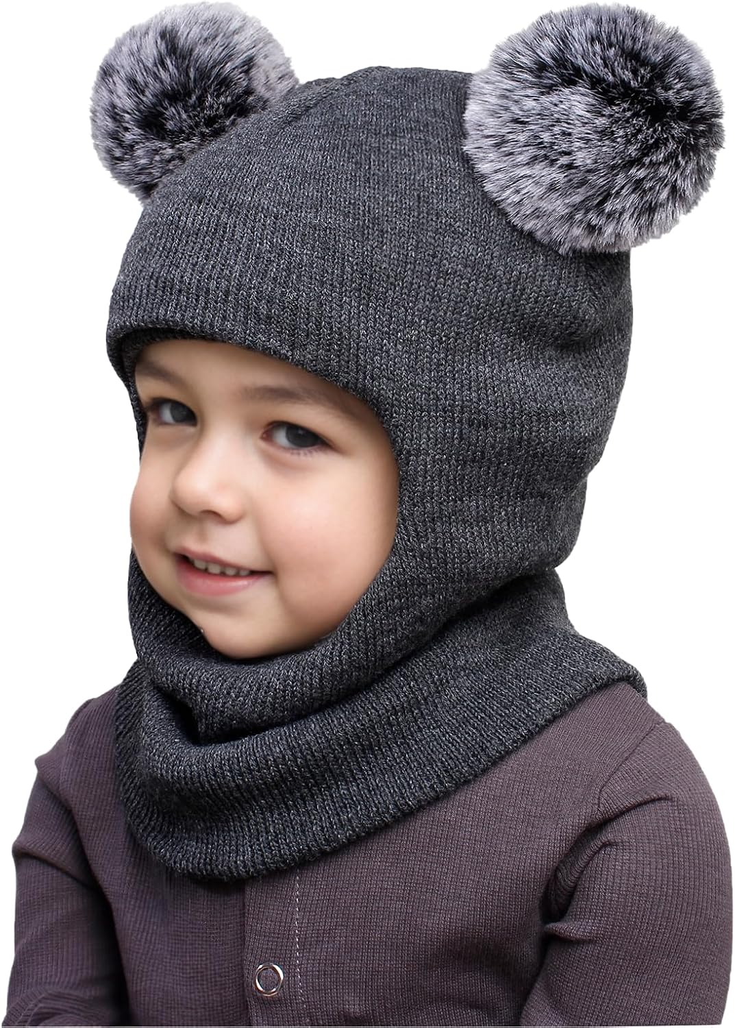 ENBAOHUI Baby Winter Hat Scarf Soft Warm for Kids