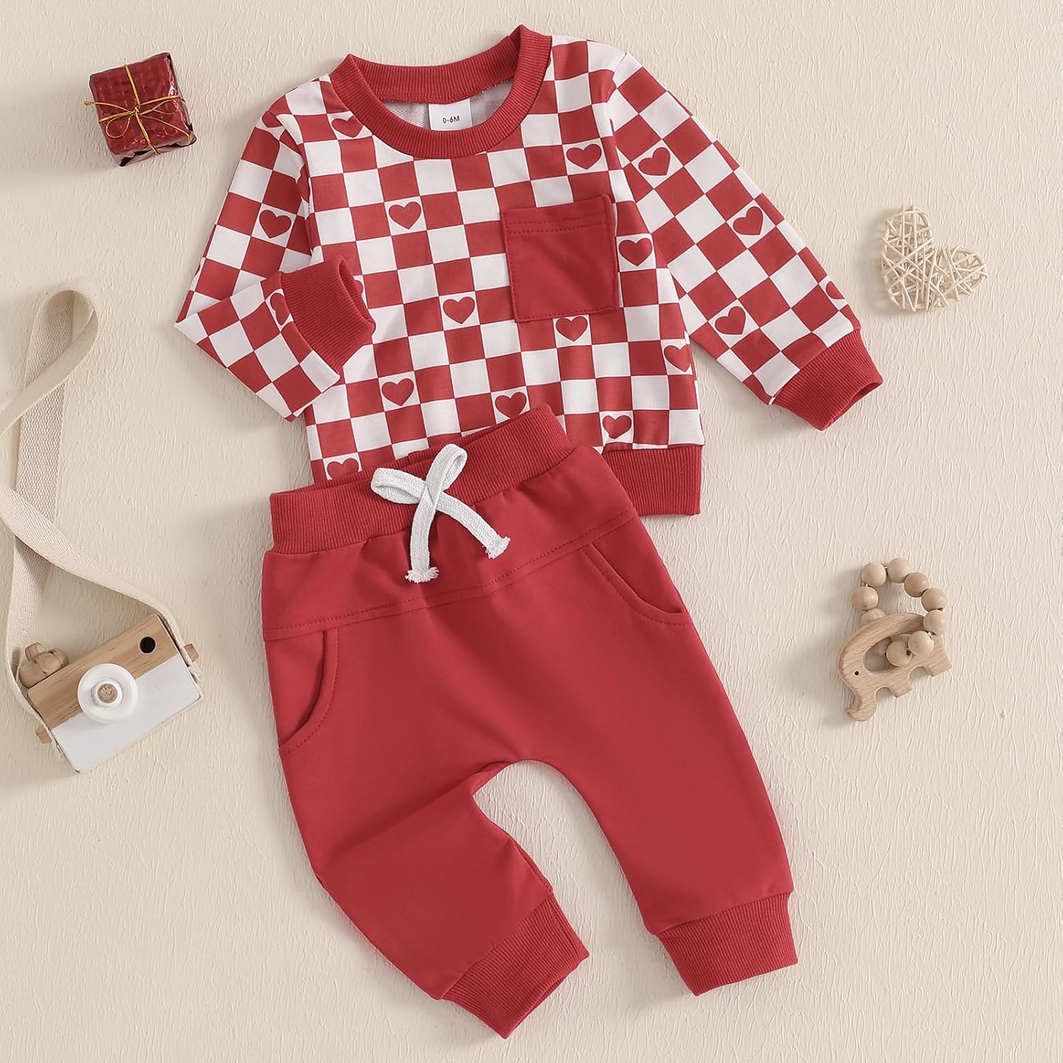 Valentines Heart Baby Boy Outfit