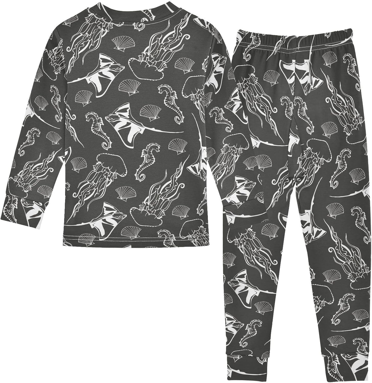 WIFIU Long Sleeve Pajama Set for Girls