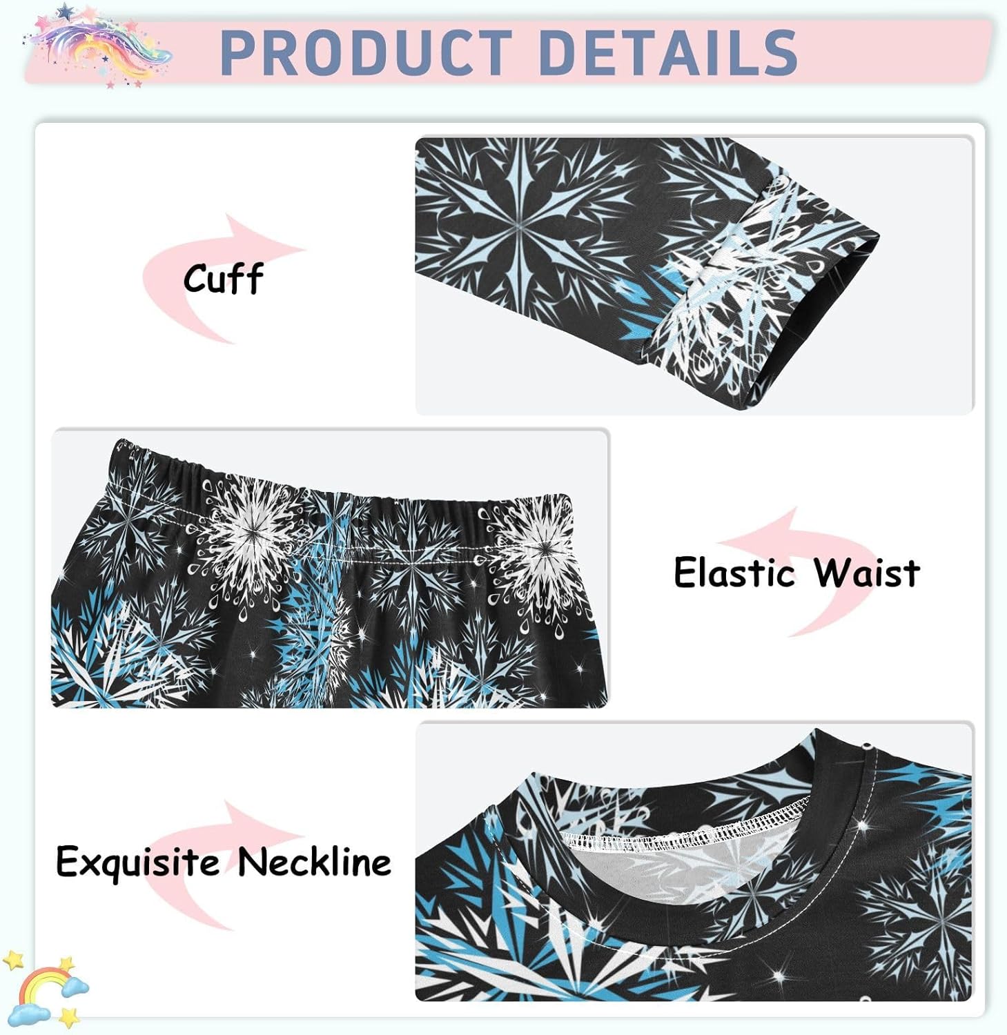 WIFIU Soft Cotton 2 Piece Pajama Set for Kids