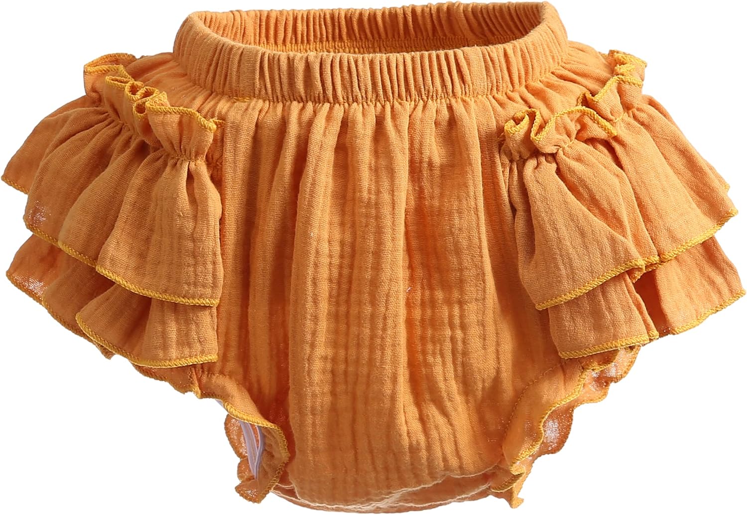 Newborn Baby Girl Cotton Bloomers and Ruffle Shorts Diaper Cover Set