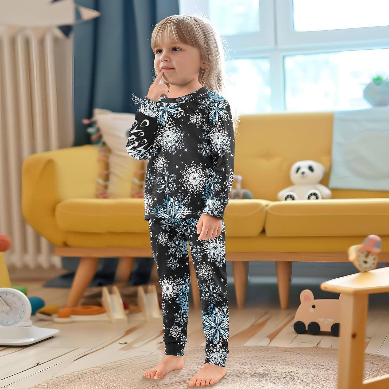WIFIU Soft Cotton 2 Piece Pajama Set for Kids
