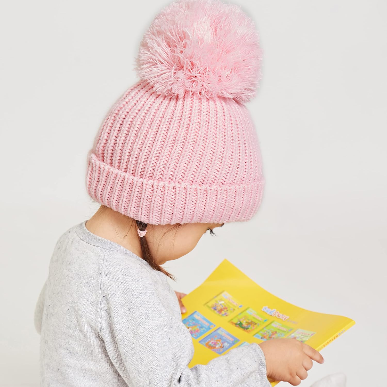 LangZhen Winter Warm Knitted Momial Animal Pattern Baby Winter Hats