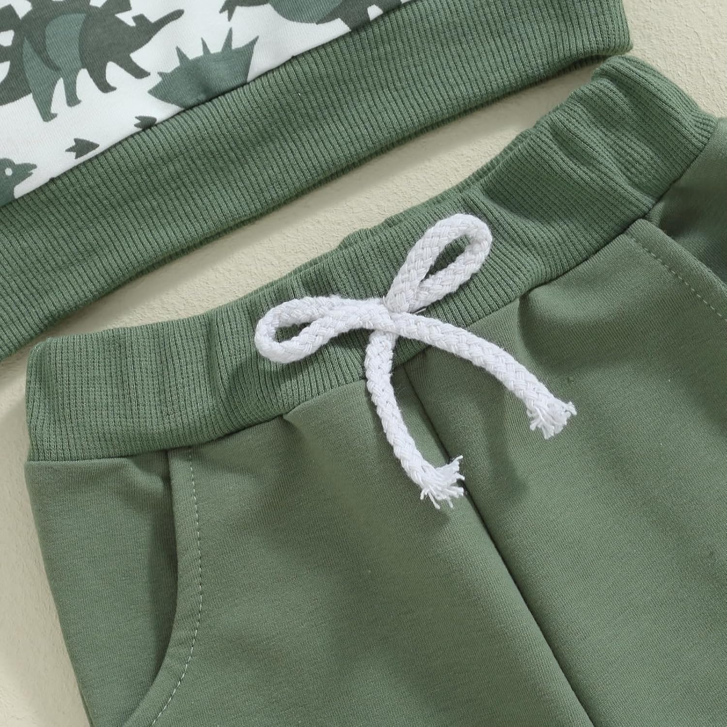 Toddler Boy Dinosaur Printed Fall Outfit Set