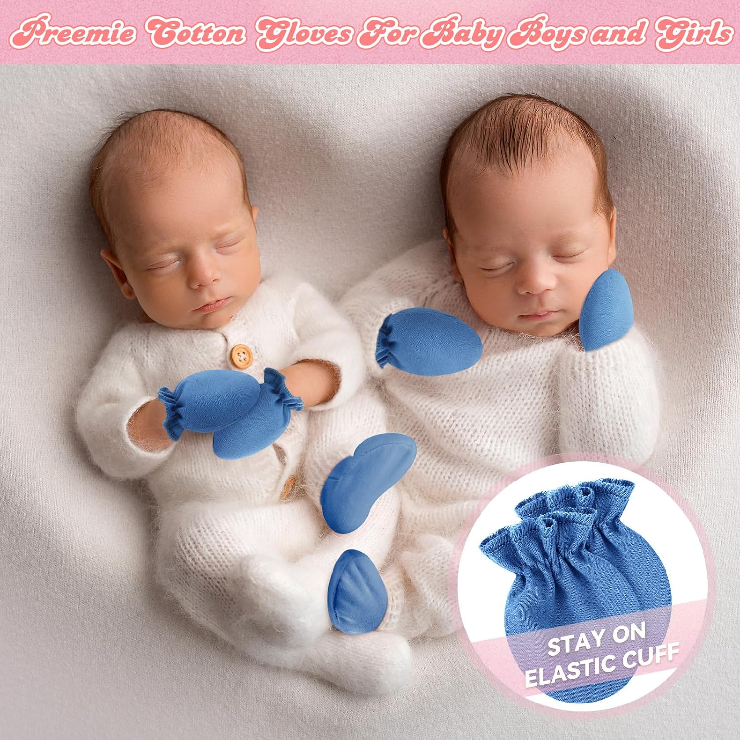 No-Scratch CottonPREMIE Baby Mittens