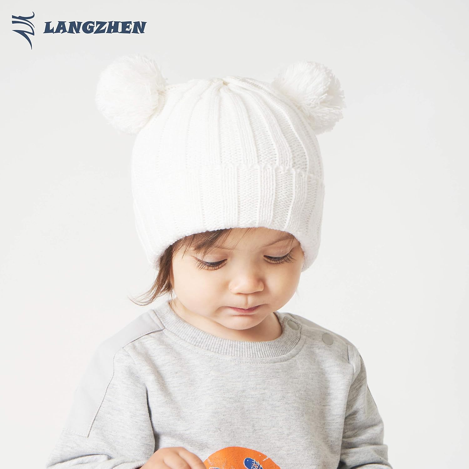 LANGZHEN Winter Knitted Baby Hats