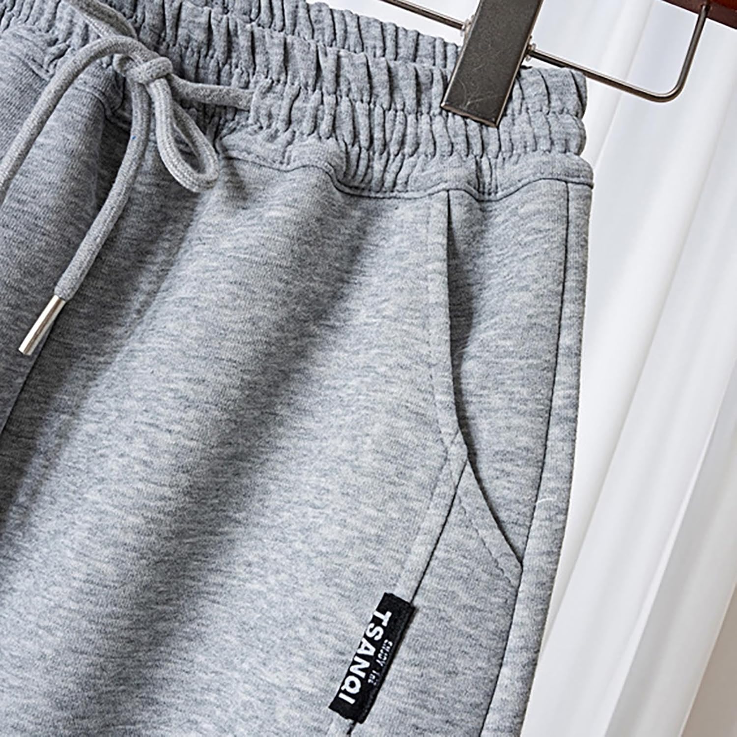 Thermal Furry Fleece wide-leg joggers for boys and girls 8-15