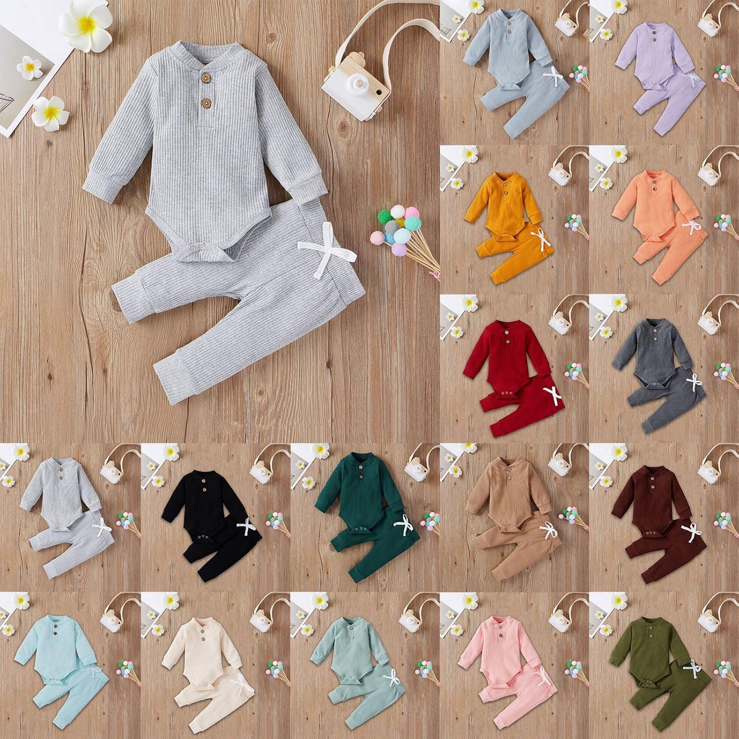 Newborn Baby Bodysuit Set
