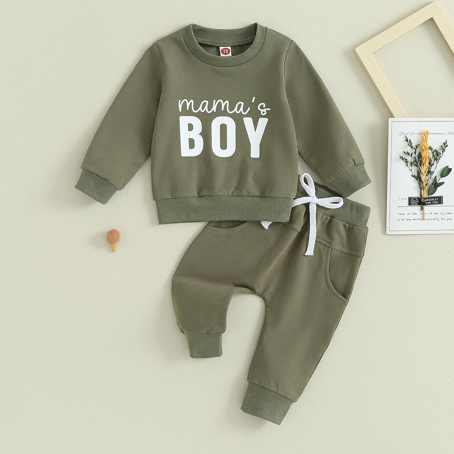 YINGISFITM Fall Baby Boy Outfit Set