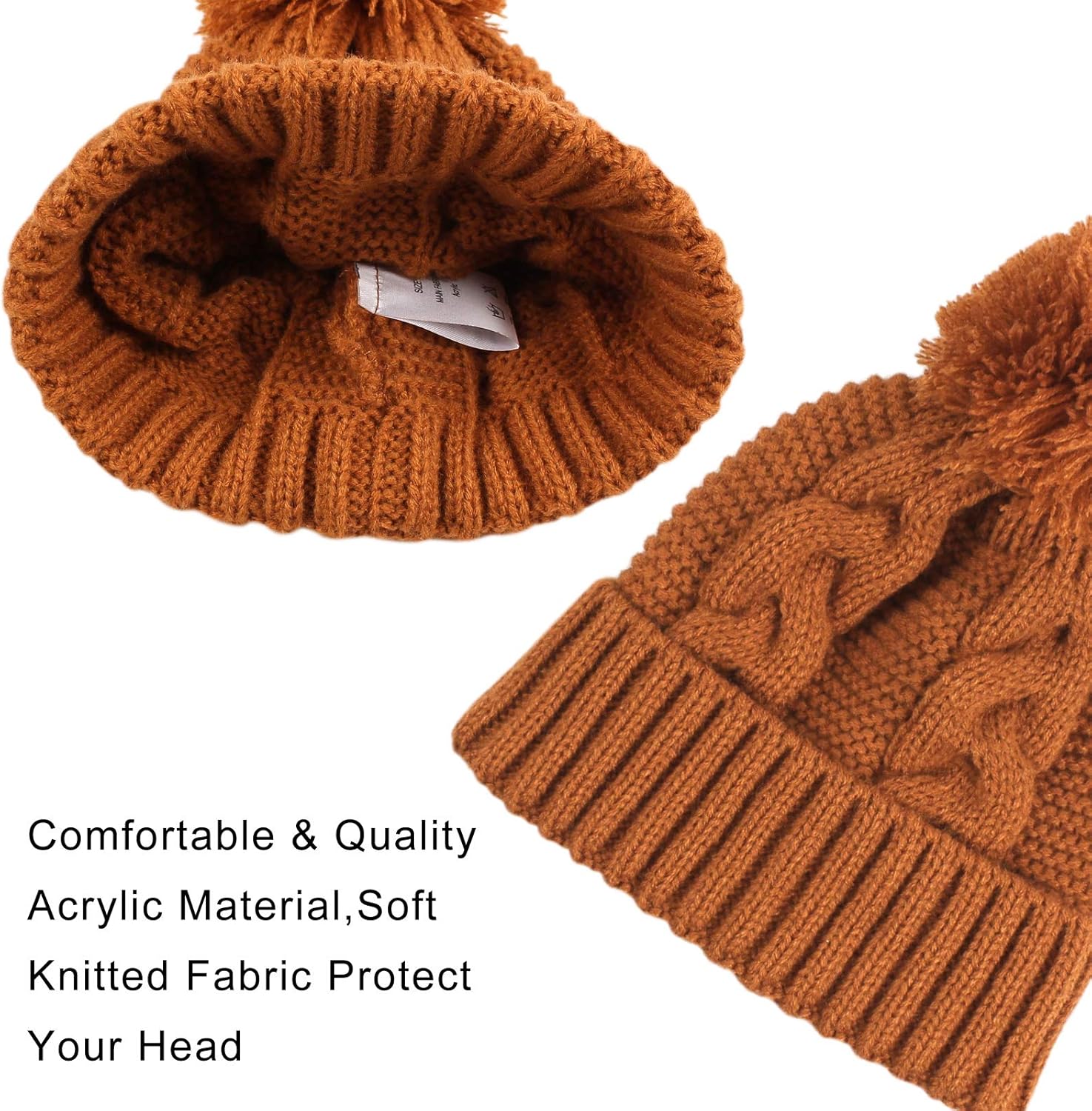 JANGANNSA Winter Knit Baby Hat