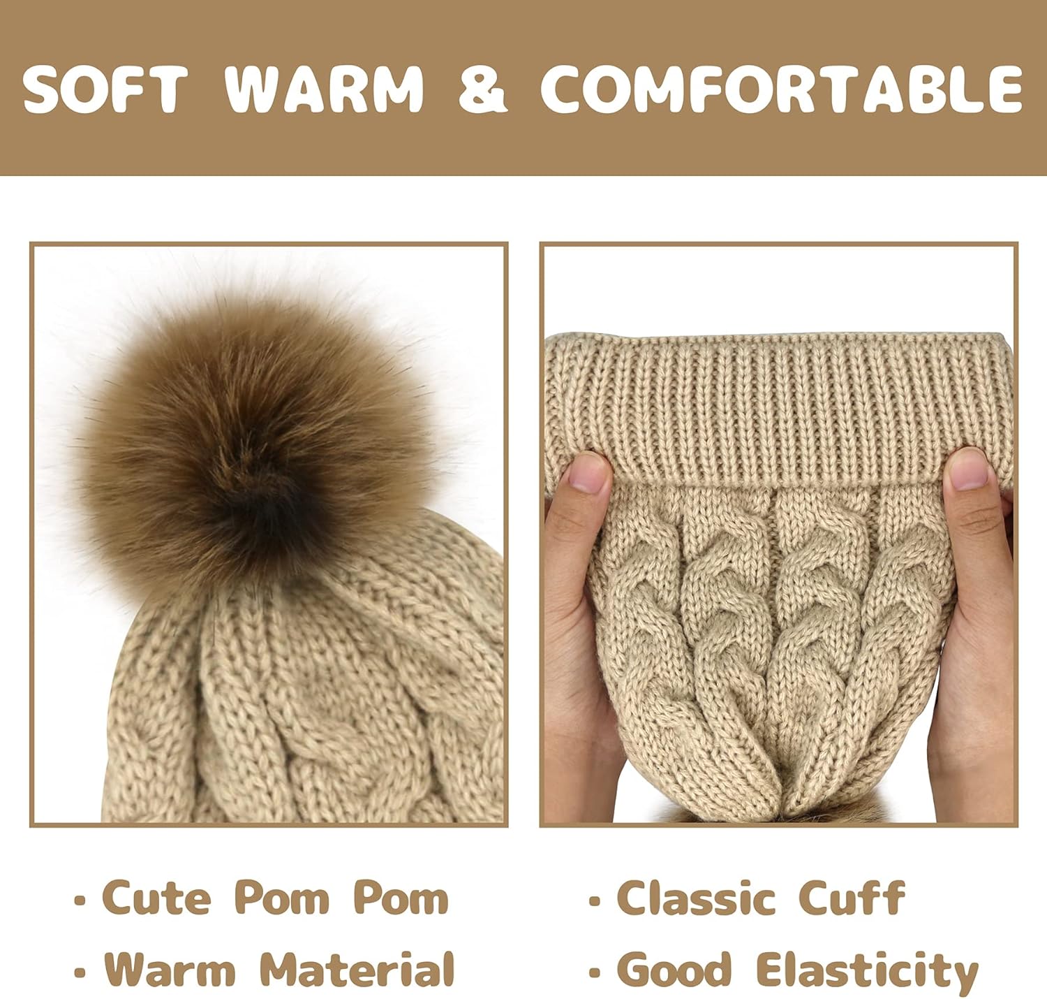 Olreco Toddler Winter Hats Soft Warm