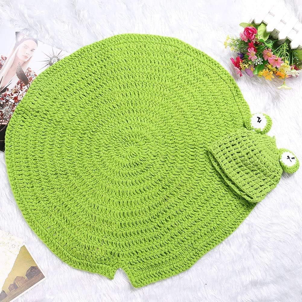 Frosted crochet beanies for baby photography