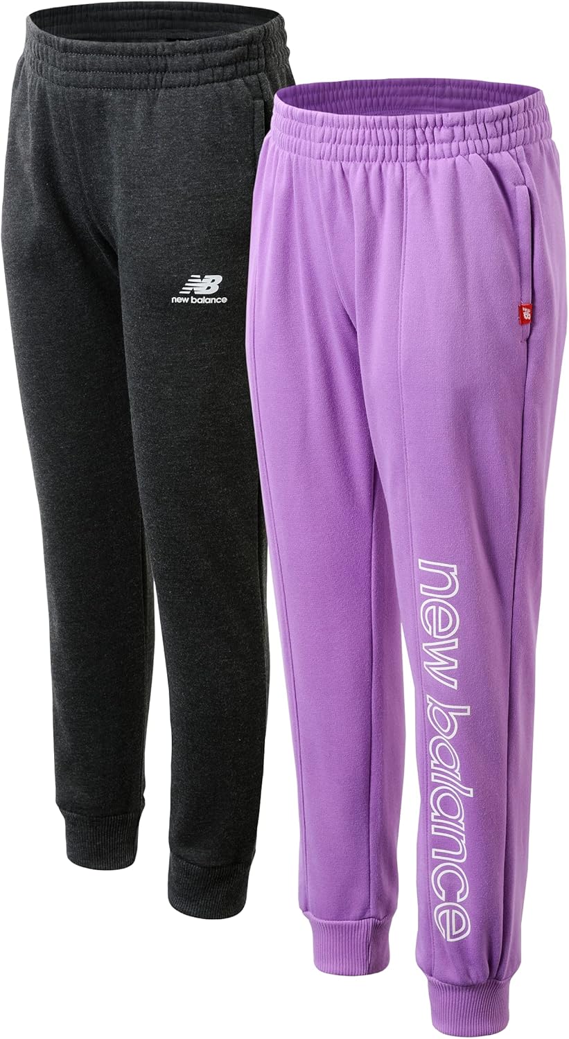 New Balance Girls Fleece Sweatpants - Active Joggers