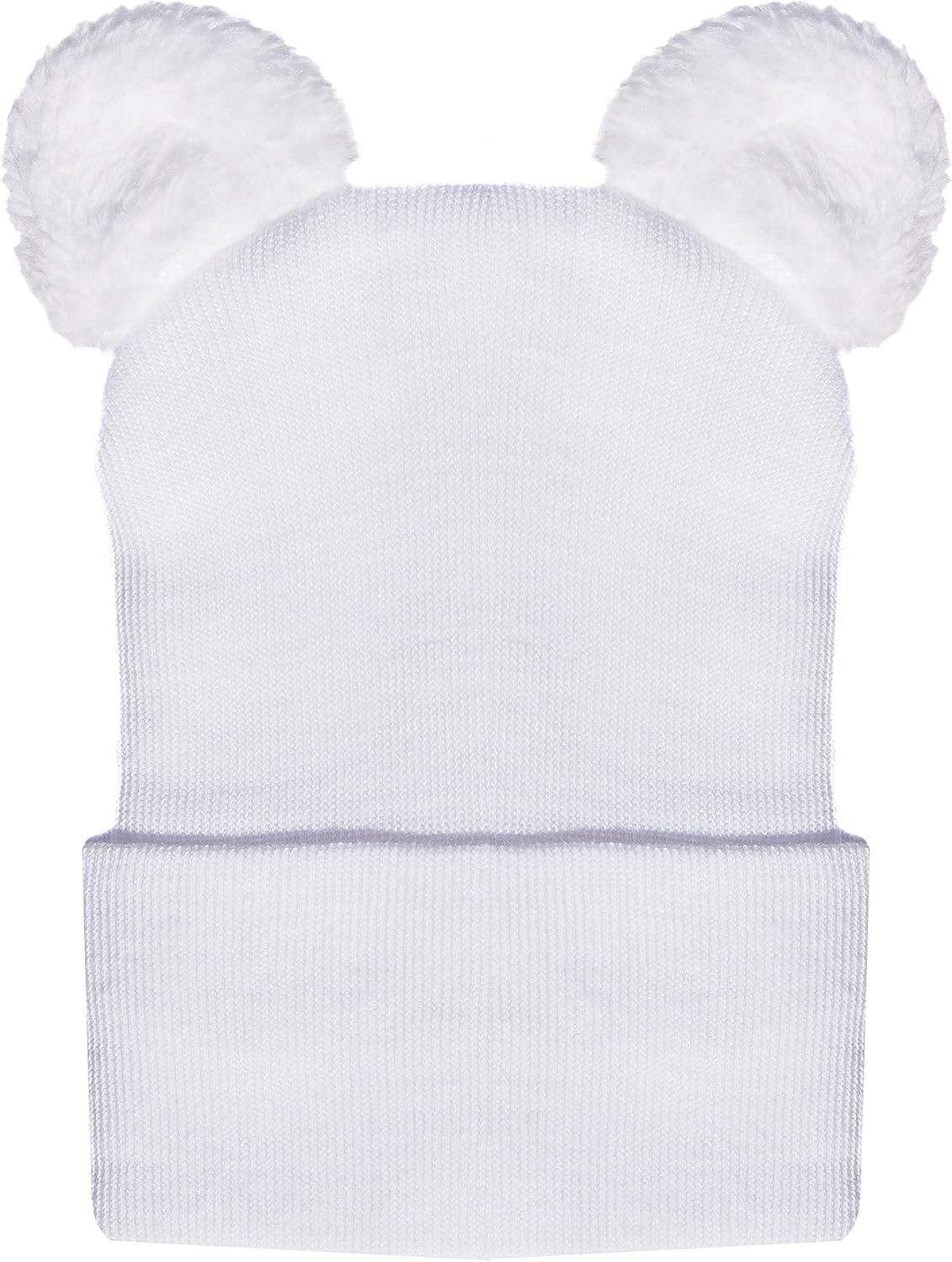 Personalized Newborn Bear Heart Hat with Fuzzy Ears - Cozy Baby Keepake