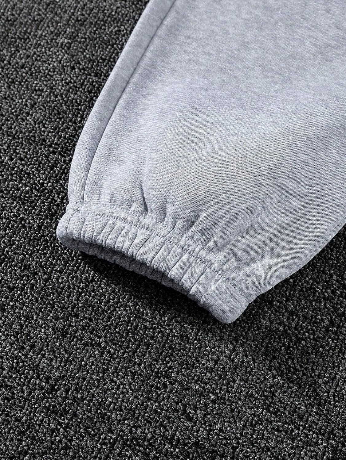 Bold Stylish 2-Piece Elastic Waist Sweatpants Workout Joggers