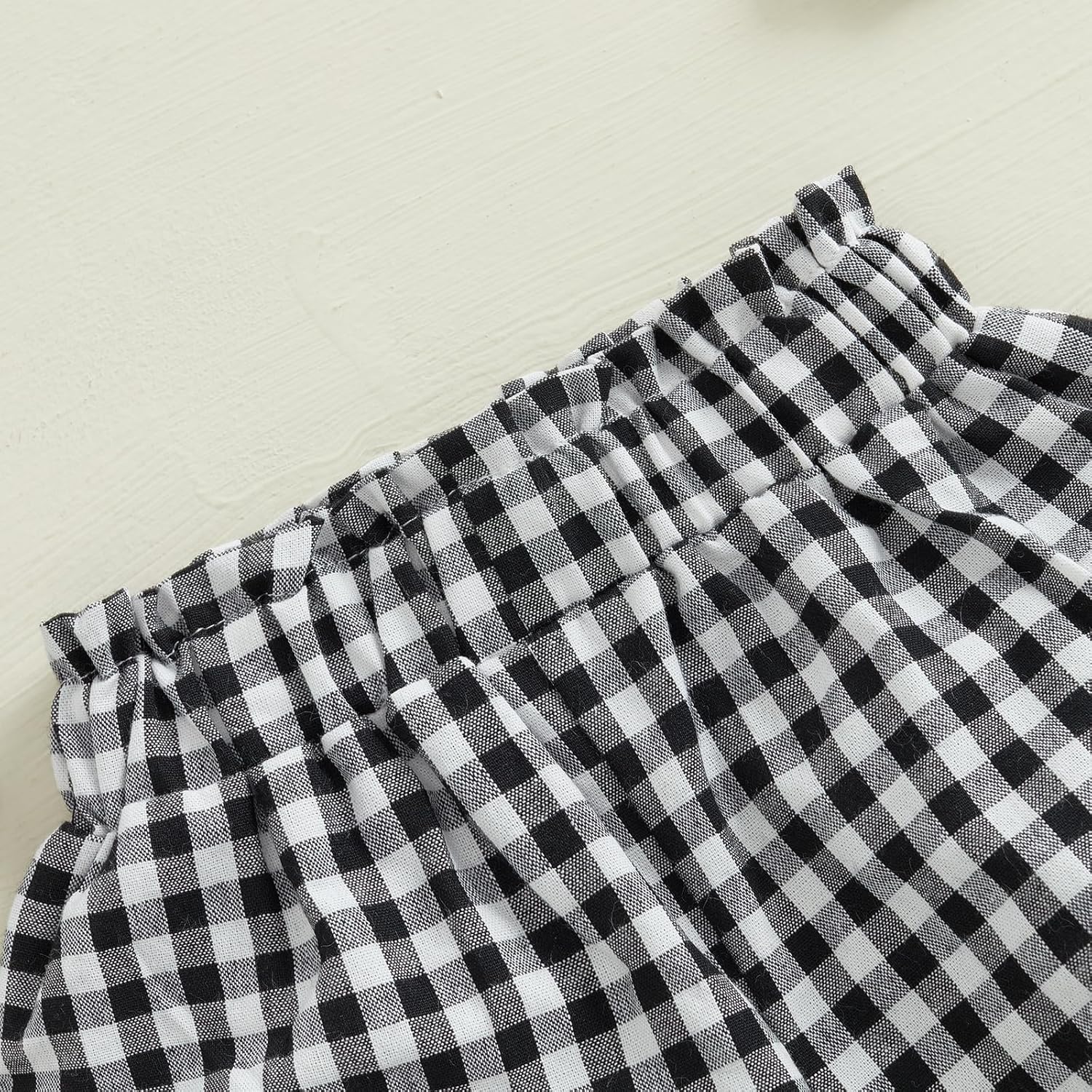 Emmababy Baby Girls Plaid Ruffle Shorts Diaper Covers and Briefs