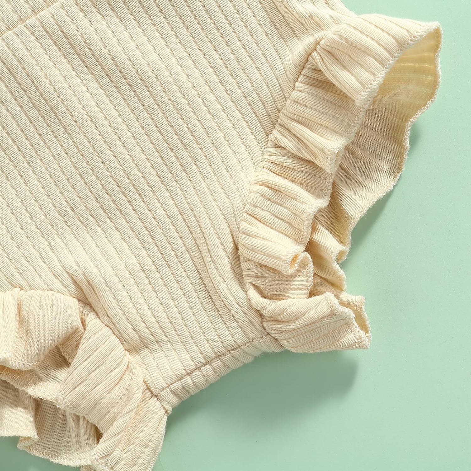 Lefyira - Soft Elastic Baby Bloomers with Ruffle Top