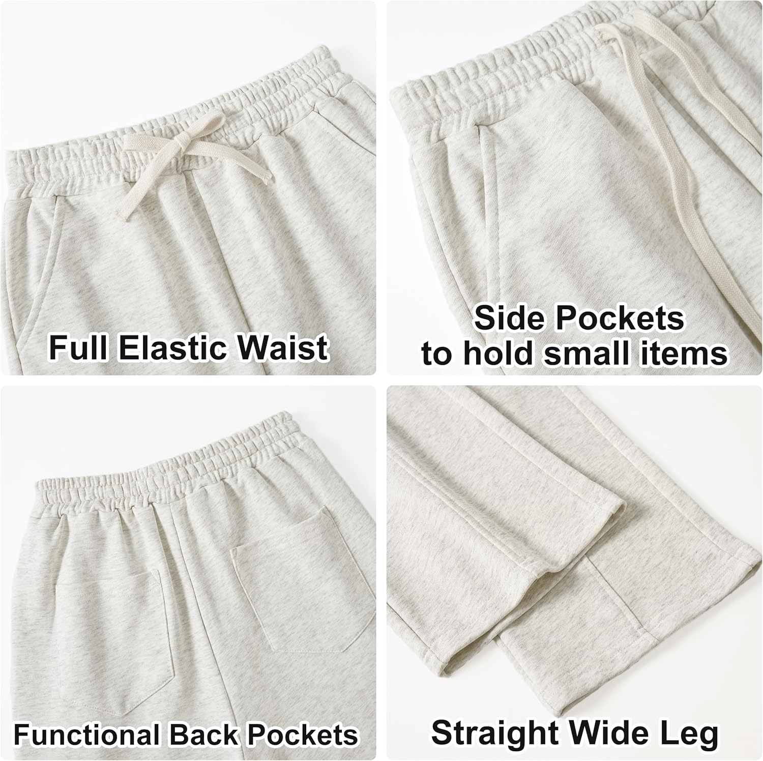 Comfy Wide Leg Sweatpants For Girls