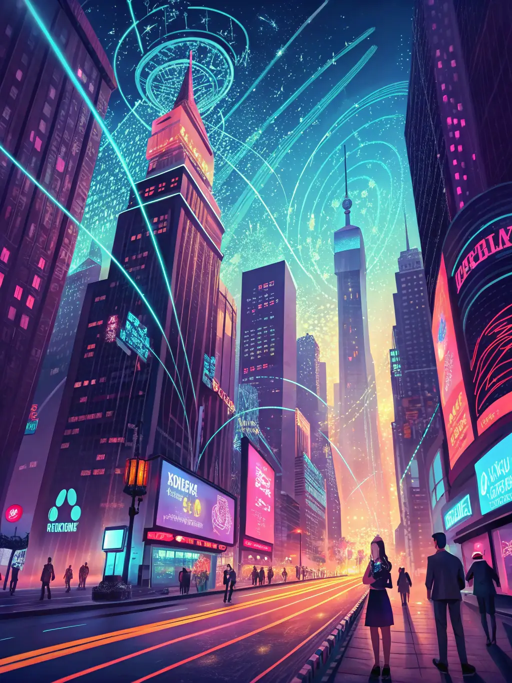 A futuristic image representing innovative technology solutions, emphasizing the cutting-edge nature of OGIANTTECH LTD's services.